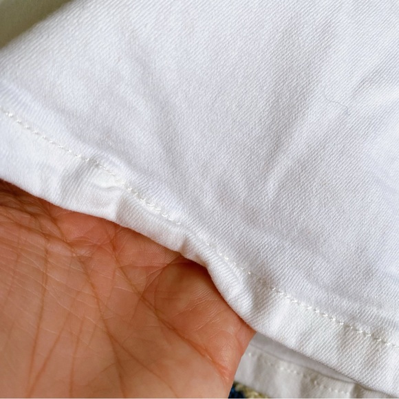 🐚 MISS BON WHITE COTTON HIGH WAIST JEAN SHORTS! - Picture 12 of 12